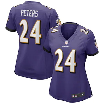 womens-nike-marcus-peters-purple-baltimore-ravens-game-jers